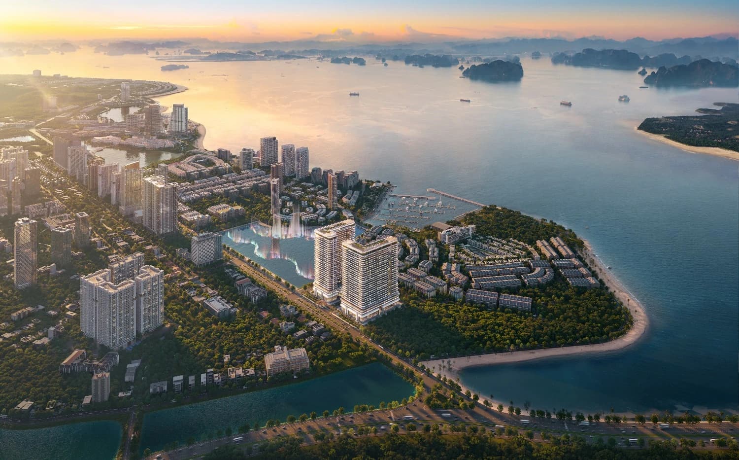 Prima Bay nhìn từ vịnh Hạ Long